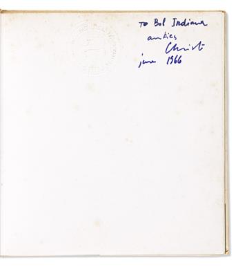 (ARTISTS.) 10 items Signed, or Signed and Inscribed, by various artists, to Robert Indiana: Larry Rivers * Roy Lichtenstein * Claes Old